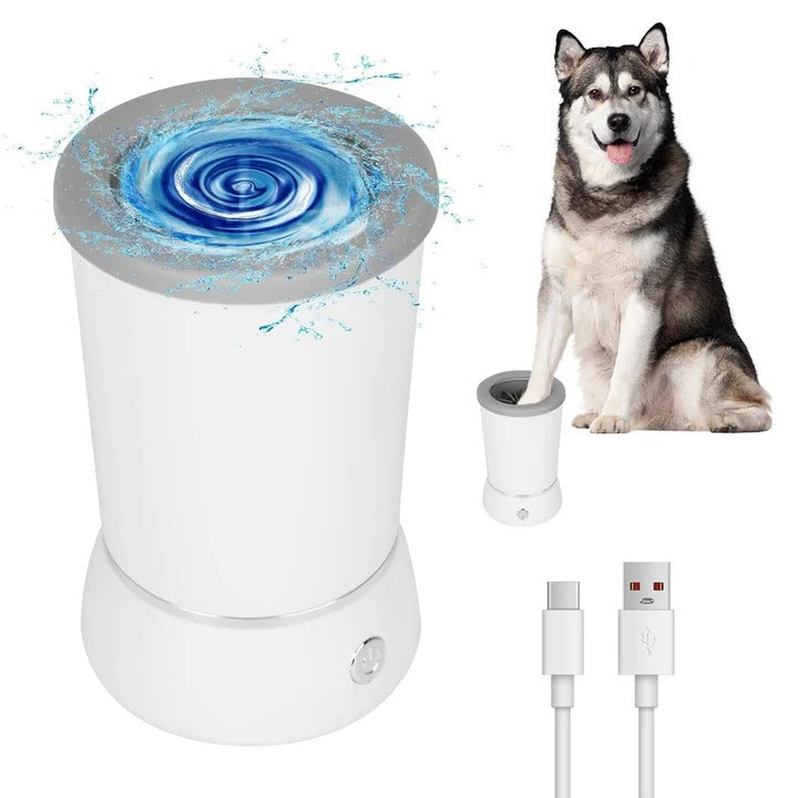 Easy Clean Pet Paw Washer with Rotating Soft Bristles - Lusomart