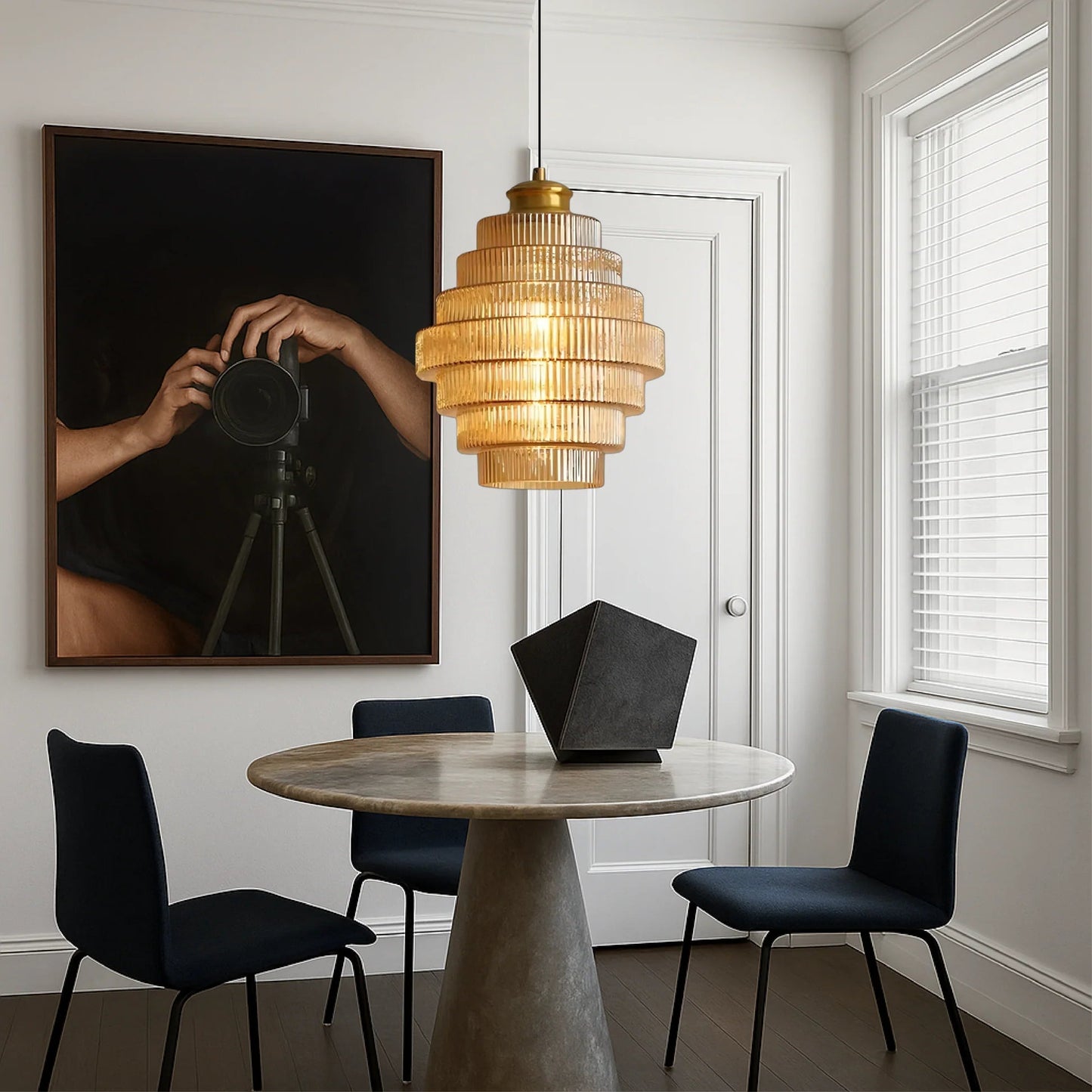 Auvra | Elegant Glass Pendant Lamp for Modern Home Interiors 7