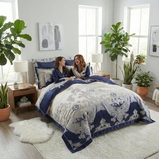 Luxury Soft Woven Bedding Set For Modern Homes - Lusomart
