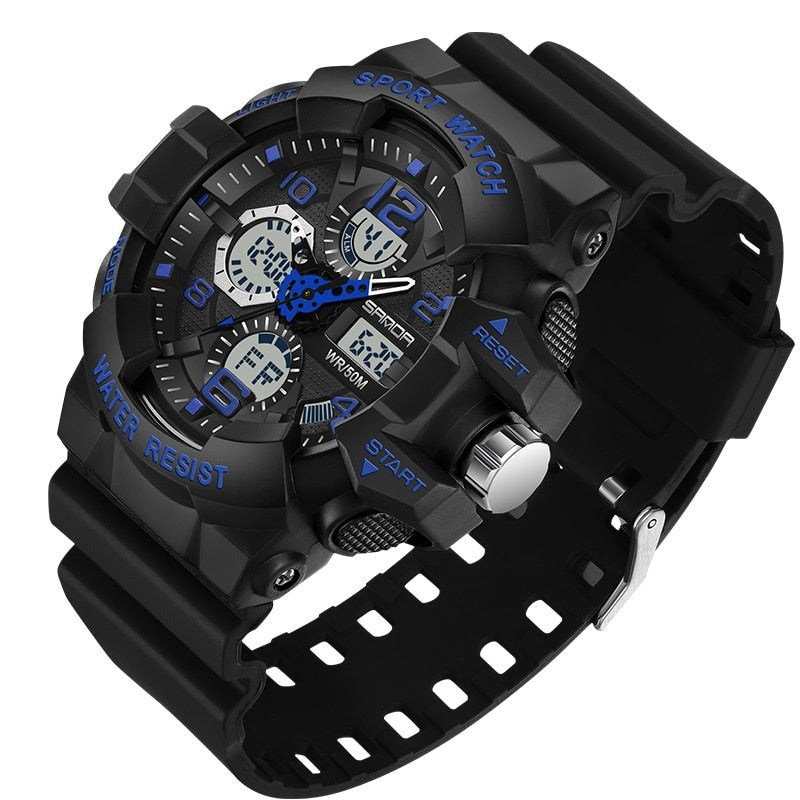 Rugged Outdoor Waterproof Sports Digital Watch - Lusomart