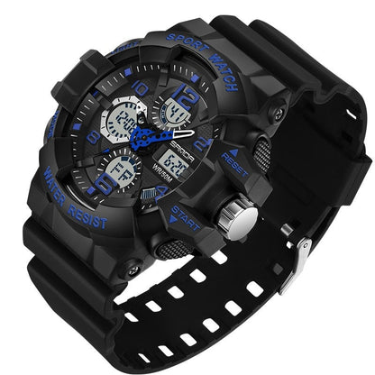 Rugged Outdoor Waterproof Sports Digital Watch - Lusomart