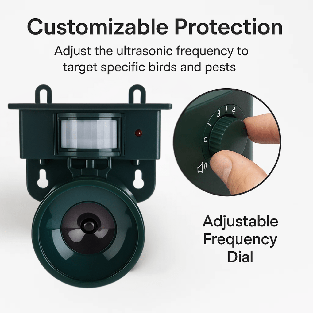 AviGuard | Innovative Motion-Activated Bird Deterrent Device for Outdoors 4