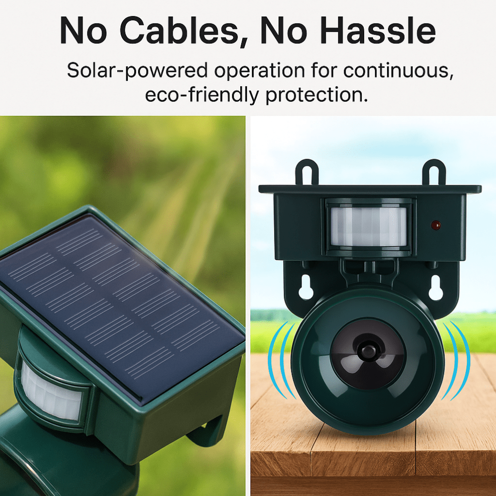 AviGuard | Innovative Motion-Activated Bird Deterrent Device for Outdoors 6