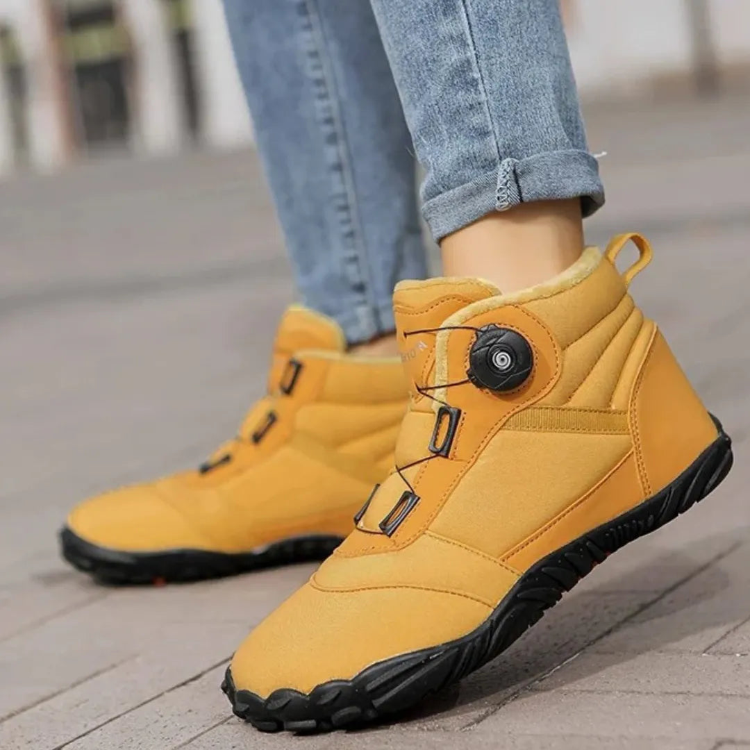AxtonFlex | Cozy Warm Winter Barefoot Boots with Boa Closure 6