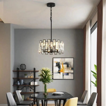 Luxury Crystal Drop LED Ceiling Light in Silver Stainless