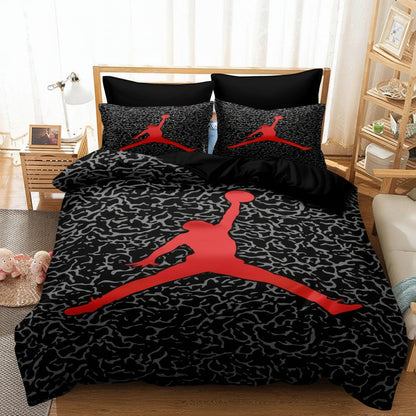 Fun Sports Bedding Set Boys Basketball Duvet Cover - Lusomart
