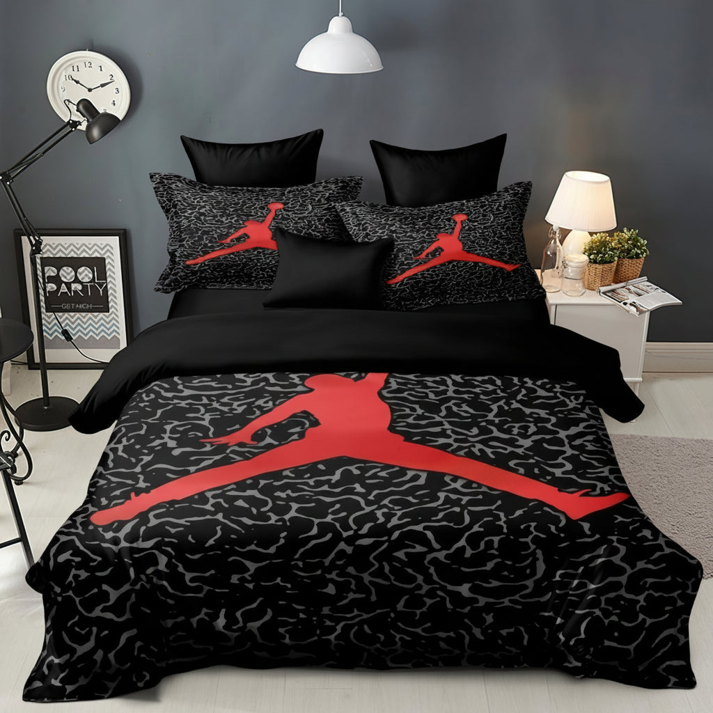 Fun Sports Bedding Set Boys Basketball Duvet Cover