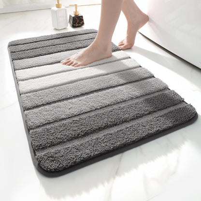 Soft Grip Bathroom Mat Anti Slip Microfiber Rug