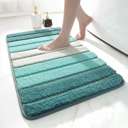 Soft Grip Bathroom Mat Anti Slip Microfiber Rug