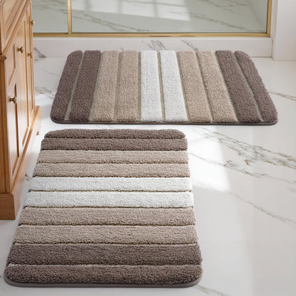 Soft Grip Bathroom Mat Anti Slip Microfiber Rug