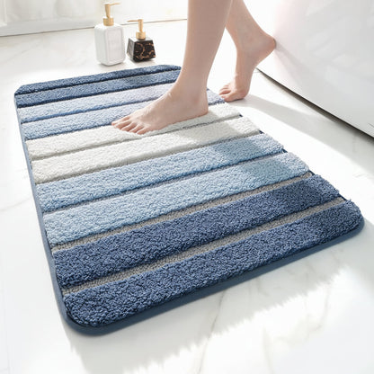 Soft Grip Bathroom Mat Anti Slip Microfiber Rug