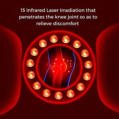 Heated Knee Massager with Air Compression and Red Light Therapy