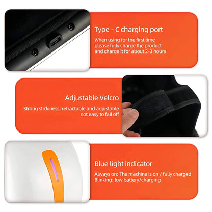 Heated Knee Massager with Air Compression and Red Light Therapy