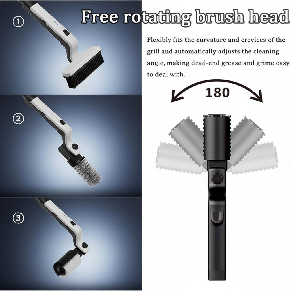 Power Grill Cleaner Electric BBQ Brush Stainless Steel