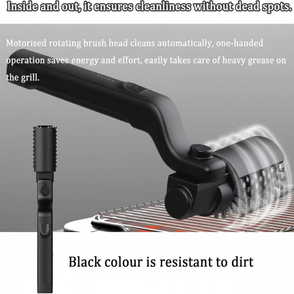 Power Grill Cleaner Electric BBQ Brush Stainless Steel