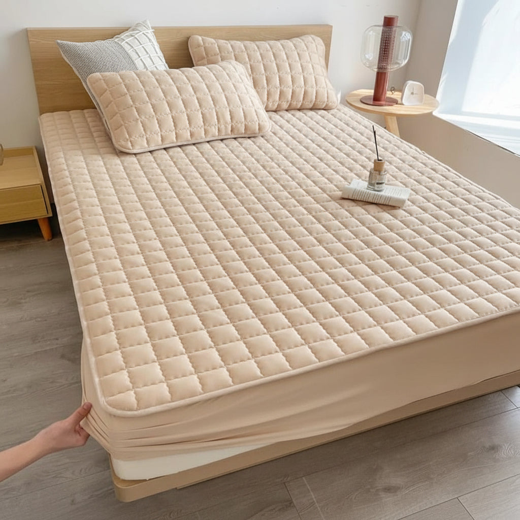 Comfortable Bed Mattress Cover Waterproof Fitted Sheet Protector