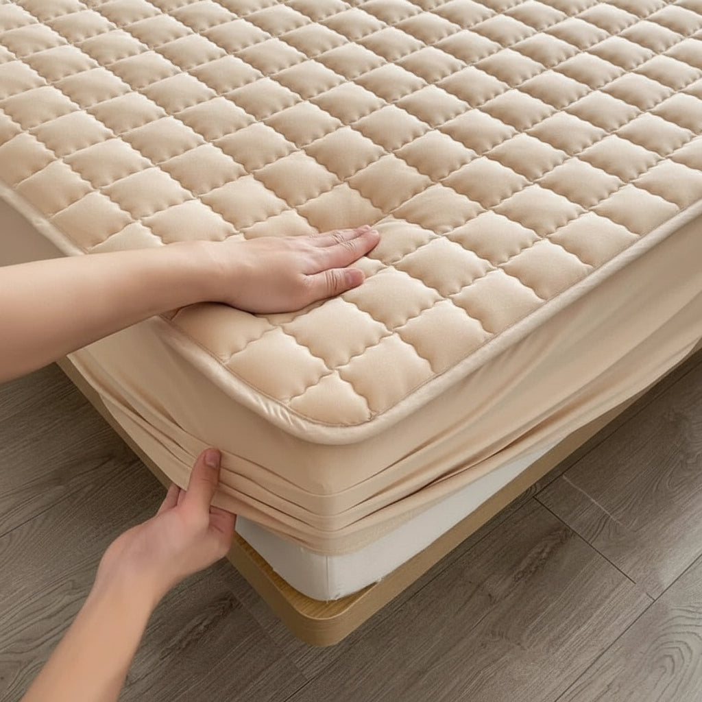 Comfortable Bed Mattress Cover Waterproof Fitted Sheet Protector