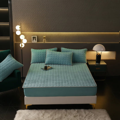 Comfortable Fitted Bed Sheet Set Soft Mattress Protector