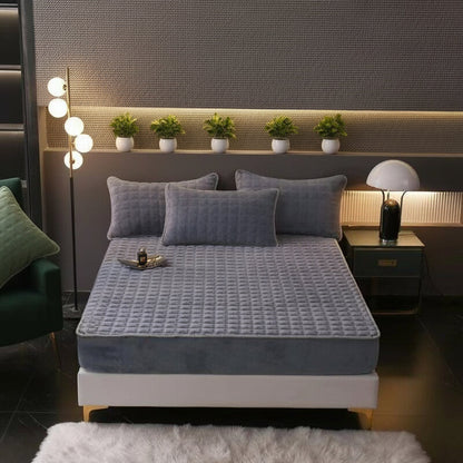 Comfortable Fitted Bed Sheet Set Soft Mattress Protector