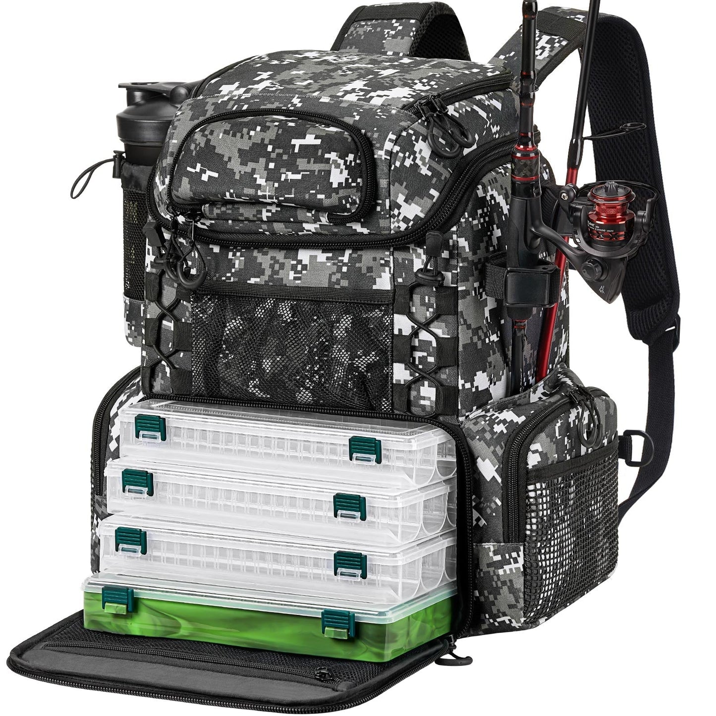 Roomy Fishing Tackle Bag With 4 Compartments