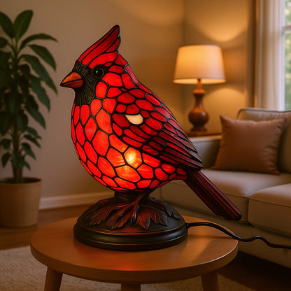 Colorful Bird USB Table Lamp Art Glass Light - Lusomart