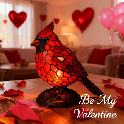 Colorful Bird USB Table Lamp Art Glass Light