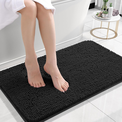 Plush Bathroom Mat Soft Non Slip Absorbent Floor Rug