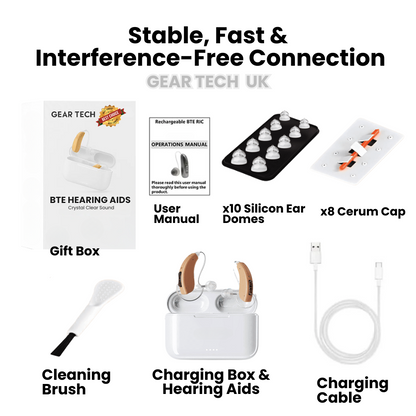 Rechargeable Wireless Noise Cancelling Hearing Amplifier