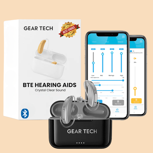 Rechargeable Wireless Noise Cancelling Hearing Amplifier - Lusomart