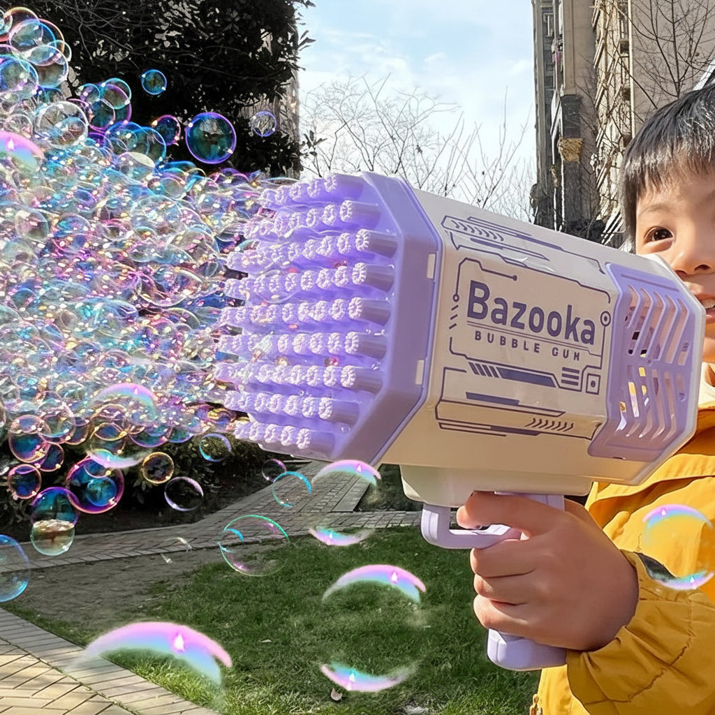 Fun LED Bubble Machine Toy for Kids Outdoor Play
