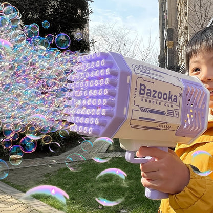 Fun LED Bubble Machine Toy for Kids Outdoor Play