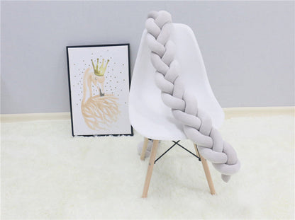 Baby Bumper Ademend Katoenmix Veilig Stijlvol 200-400 cm Naturel Zand Oudroze Grijsblauw Saliegroen 20