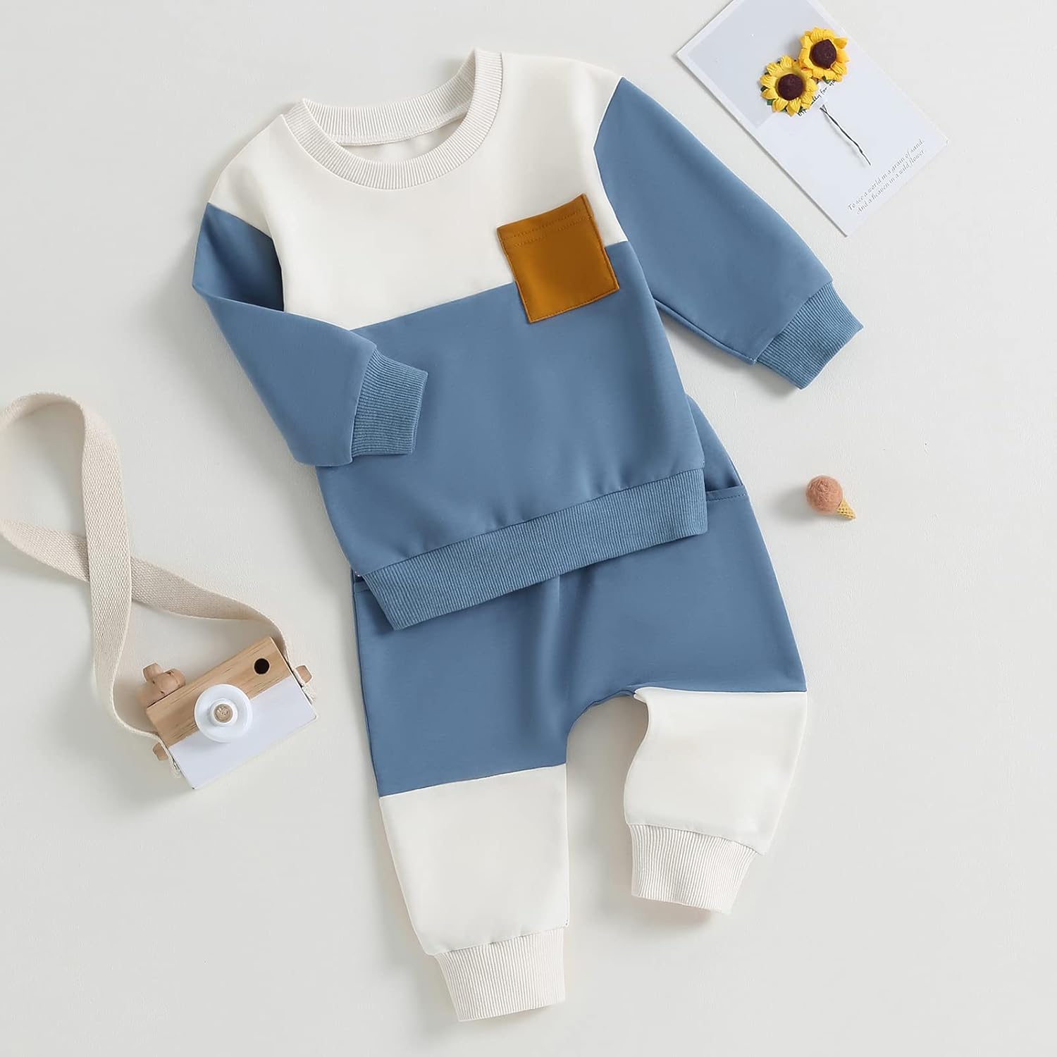 Baby Jogger Set Winter – Contrast Sweatshirt and Pants 12