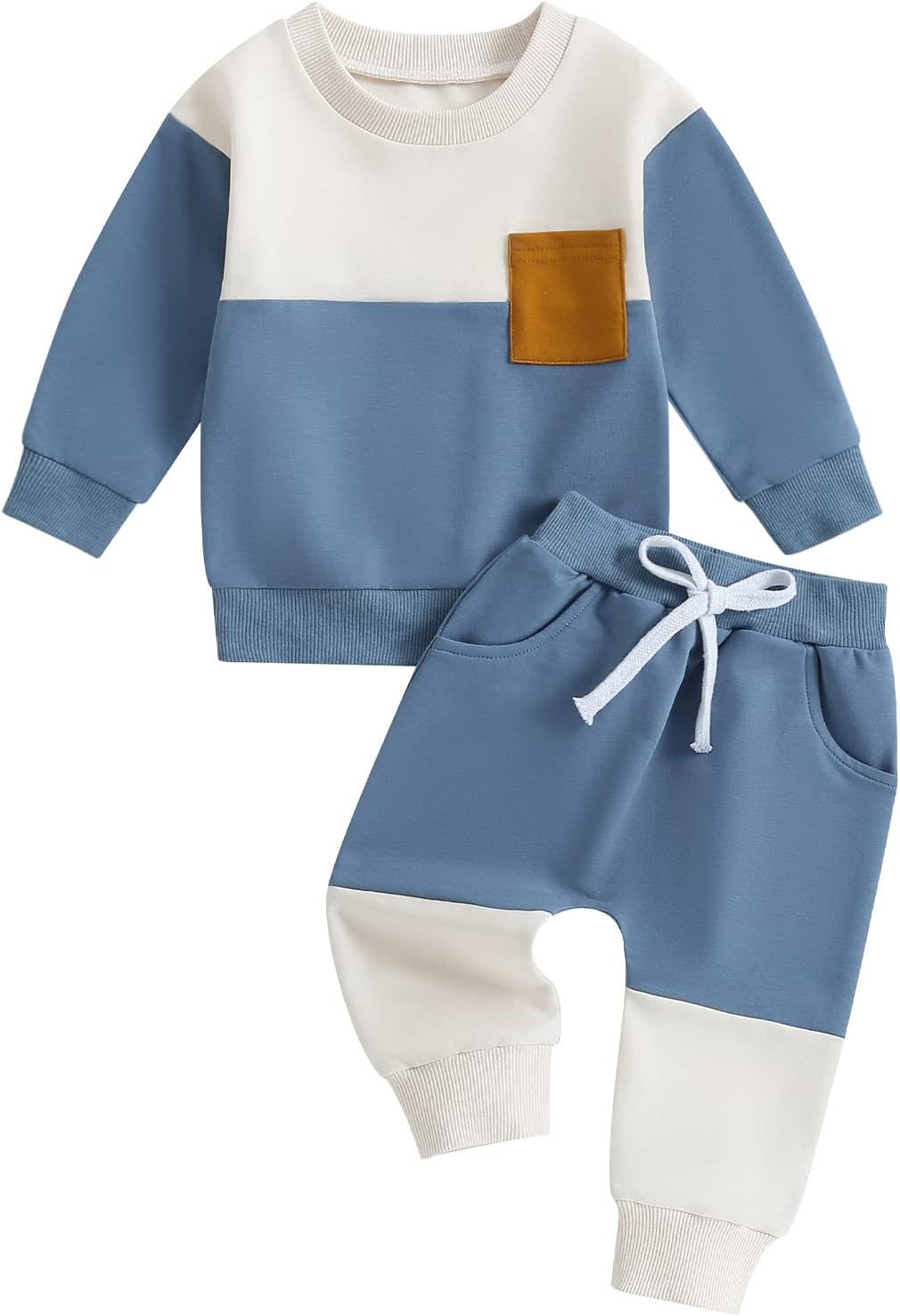 Baby Jogger Set Winter – Contrast Sweatshirt and Pants 13