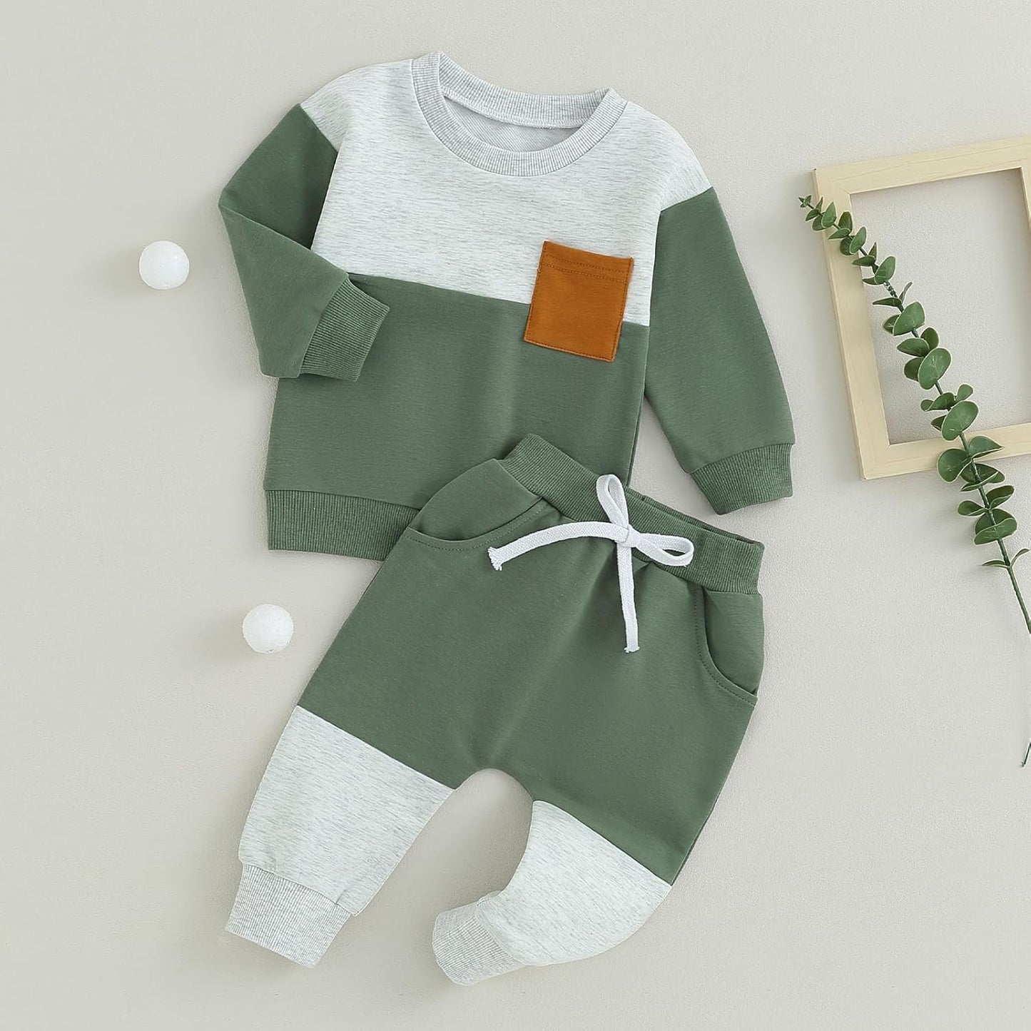 Baby Jogger Set Winter – Contrast Sweatshirt and Pants 14