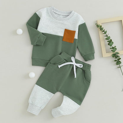 Baby Jogger Set Winter – Contrast Sweatshirt and Pants 14