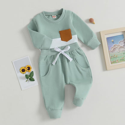 Baby Jogger Set Winter – Contrast Sweatshirt and Pants 16