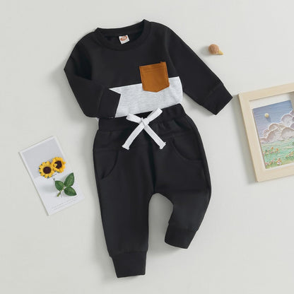Baby Jogger Set Winter – Contrast Sweatshirt and Pants 3