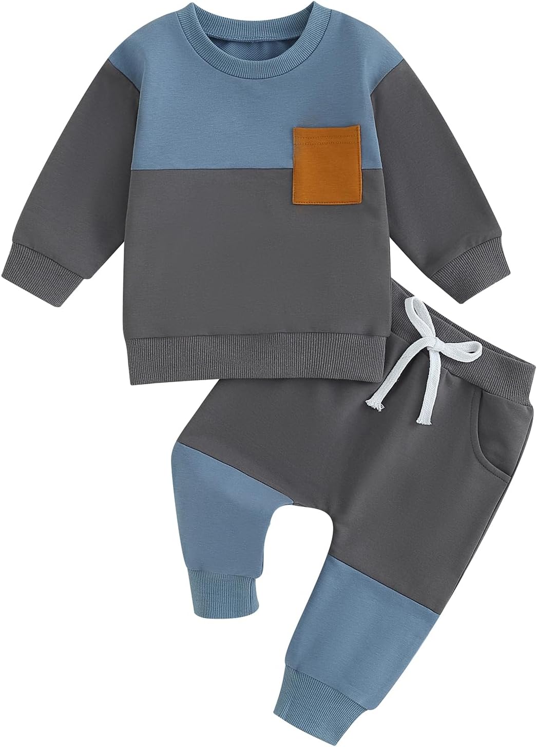Baby Jogger Set Winter – Contrast Sweatshirt and Pants 7