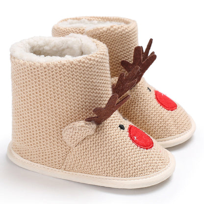 Baby Slippers Non-Slip Warm Cotton Christmas Comfortable 16