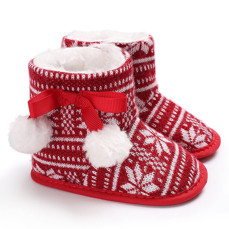 Baby Slippers Non-Slip Warm Cotton Christmas Comfortable 22