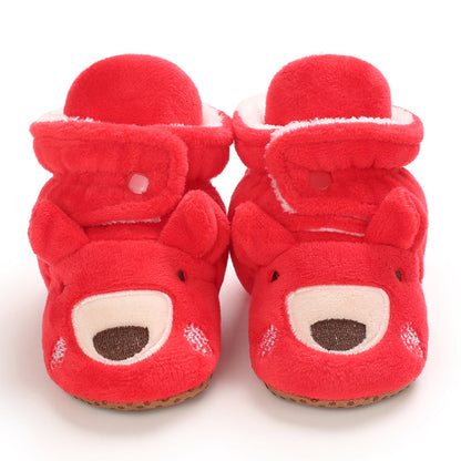 Baby Pantoffels Antislip Warm Katoen Kerst Comfortabel 29