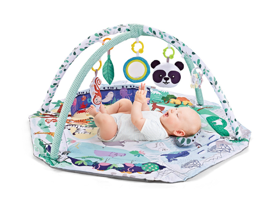 Large Baby Play Gym with Removable Toys and Washable Pad - Lusomart