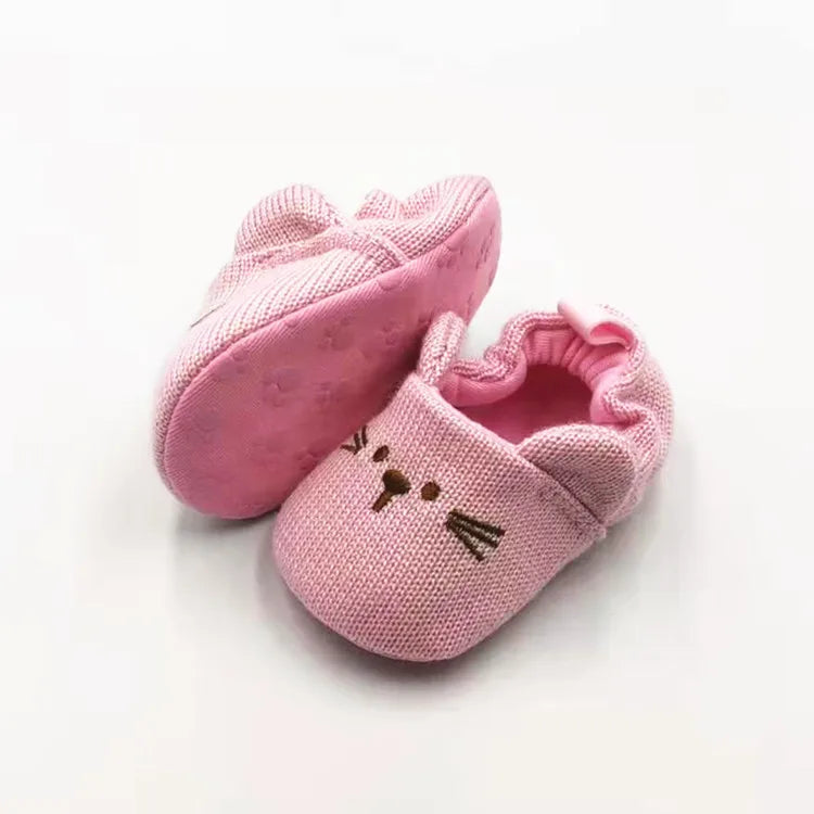 Baby Slippers with Non-Slip Soles - Cozy Cotton Size 7