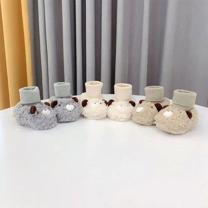 Baby Slippers Bears Soft Cotton Non-Slip for Boys and Girls 3