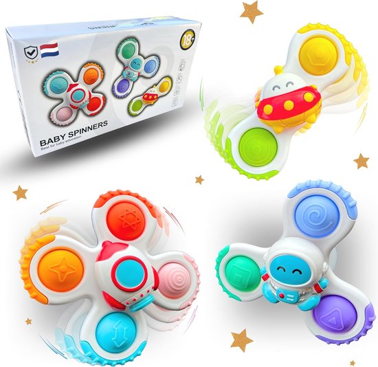 Baby Spinner - Spinning Toys for Babies (Set of 3) 6