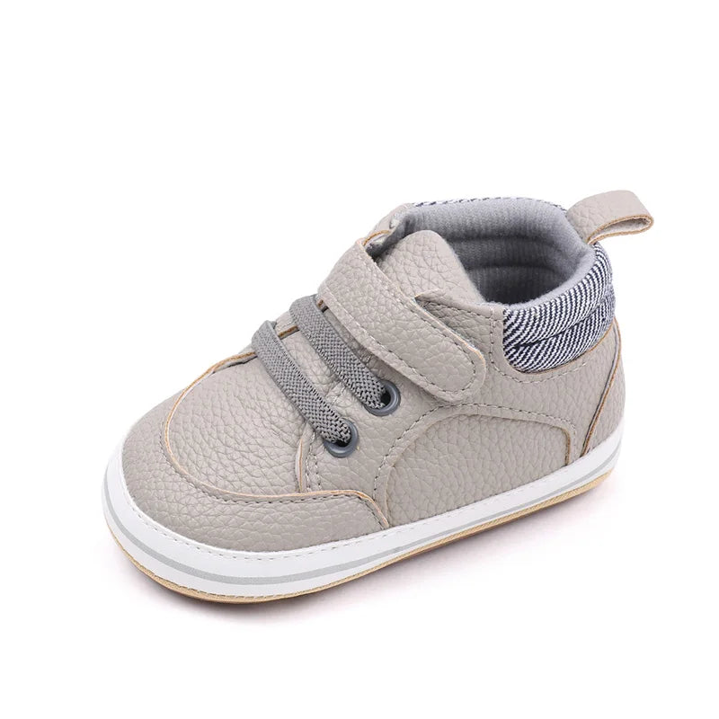Title: Baby's First Walking Shoes - Comfy & Durable  

Description: Check out these adorable first walking shoes for your little one! Made with high-quality fabric and rubber, they offer the perfect combination of comfort and durability. Ideal for those precious first steps!  

Handle: babys-first-walking-shoes-comfy-durable  

Variants: 
- Size 0-6 months
- Size 6-12 months
- Size 12-18 months  

Get ready for your baby to strut their stuff in style!