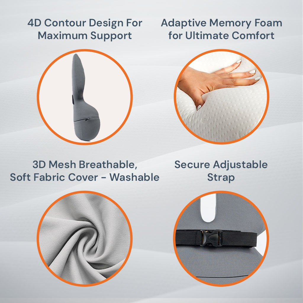 Ergonomic Back Support Pillow For Desk & Chair