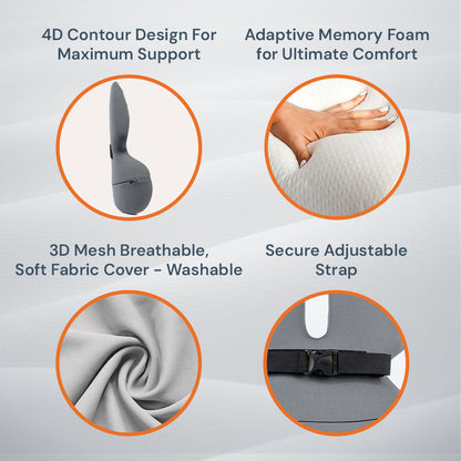 Ergonomic Back Support Pillow For Desk & Chair