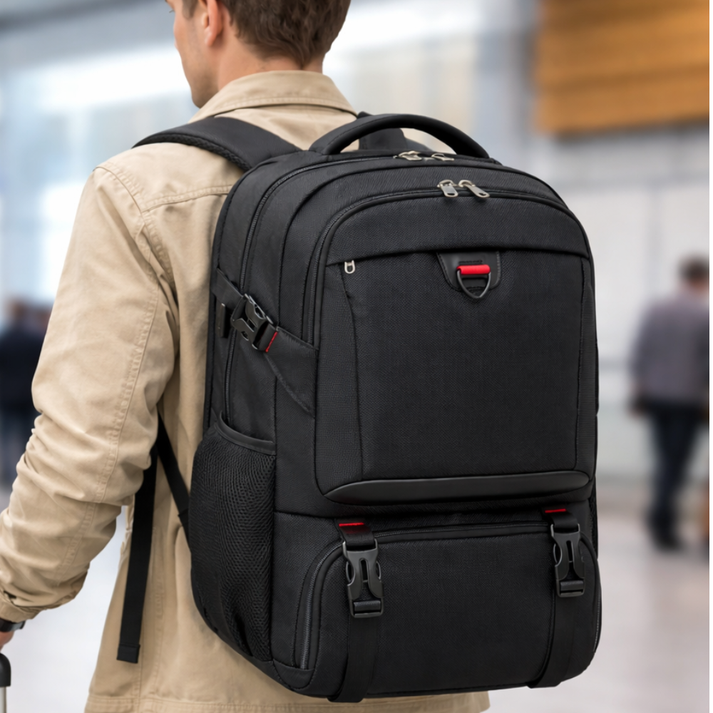 Spacious Hiking Backpack with Insulated Laptop Pocket